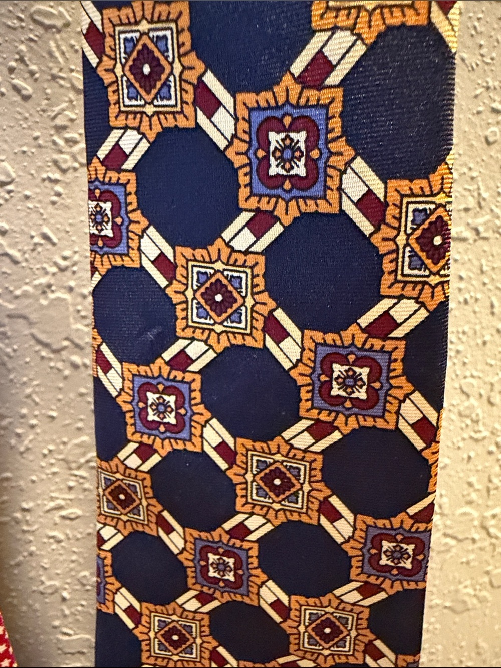 Vintage Tommy Hilfiger Men's Necktie Set in Blue, Red & Navy Patterns (4) - Picture 6 of 9